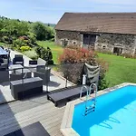Tatil Evi Ancienne Longere Renovee Avec Piscine Privative Et Animaux Admis - Fr-1-489-201